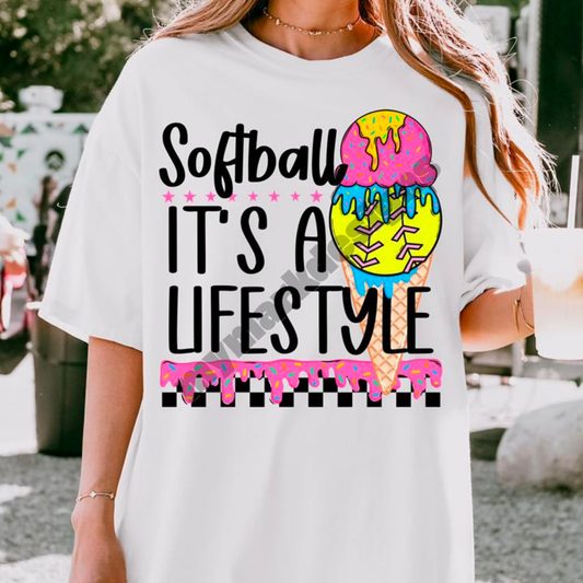 SOFTBALL LIFESTYLE - DTF TRANSFER