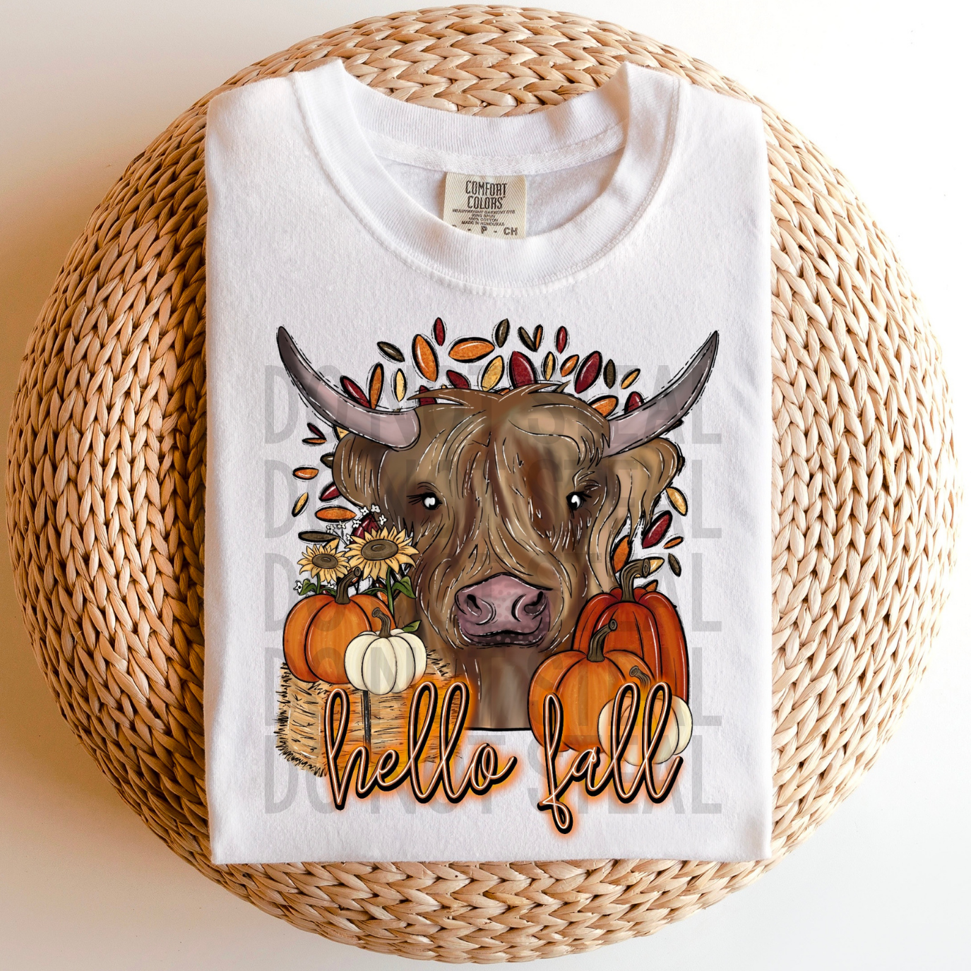 HELLO FALL COW - DTF TRANSFER
