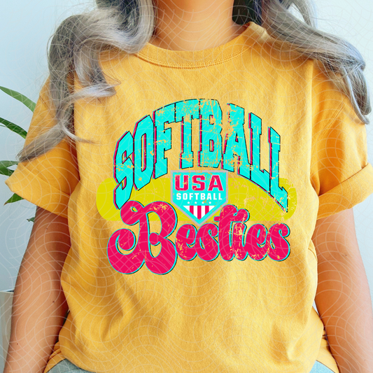 SOFTBALL BESTIES - DTF TRANSFER