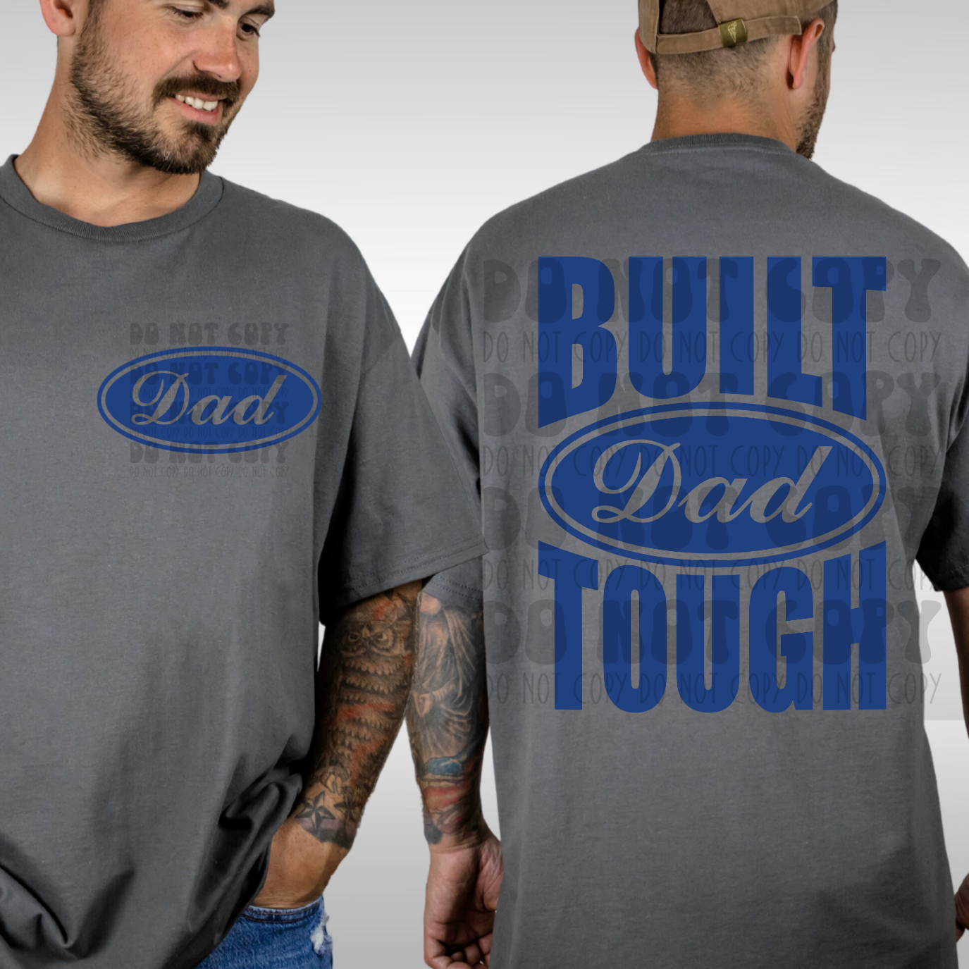 BUILT DAD TOUGH NO DISTRESS W/POCKET - DTF TRANSFER