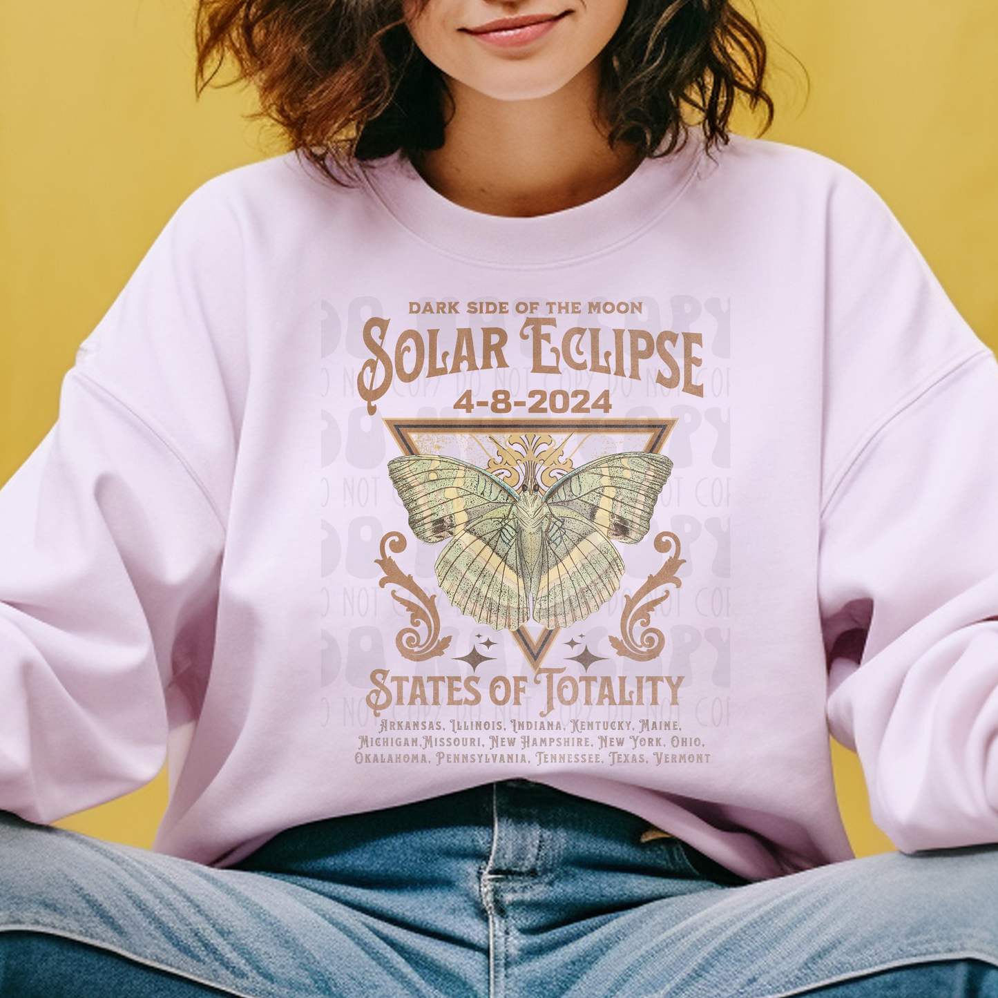 SOLAR ECLIPSE MEDIUM FONT  - DTF TRANSFER