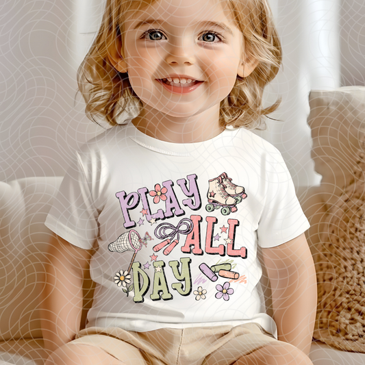 PLAY ALL DAY - DTF TRANSFER