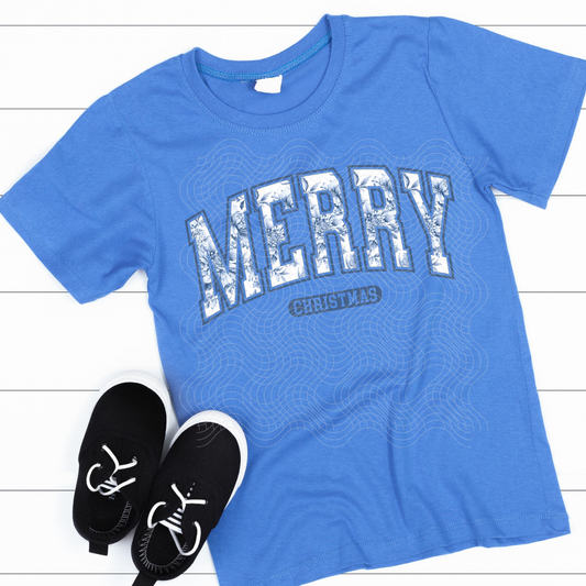 MERRY CHRISTMAS VARSITY - DTF TRANSFER