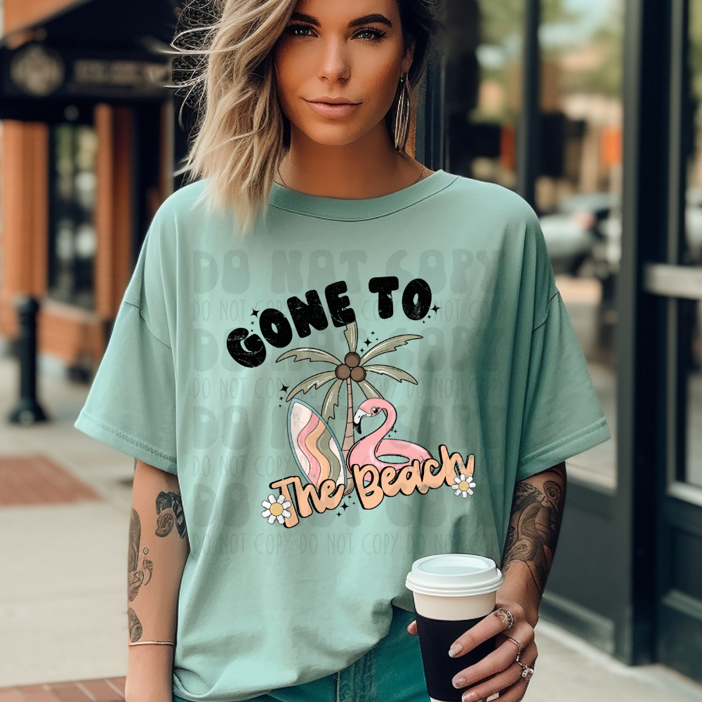 GONE TO THE BEACH - DTF TRANSFER