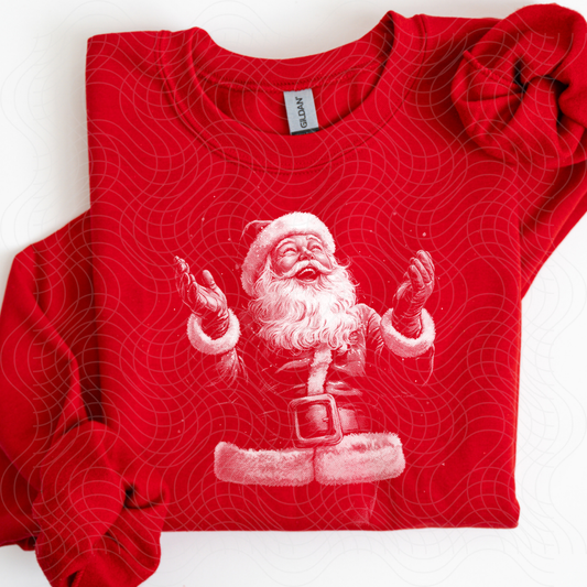 HALFTONE SANTA - DTF TRANSFER