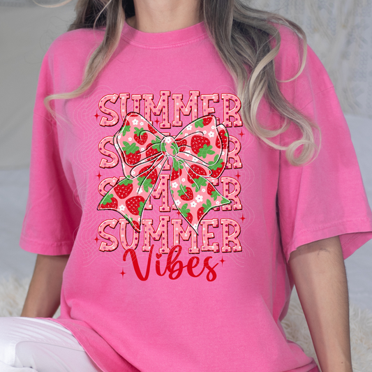 SUMMER STACKED STRAWBERRIES - DTF TRANSFER