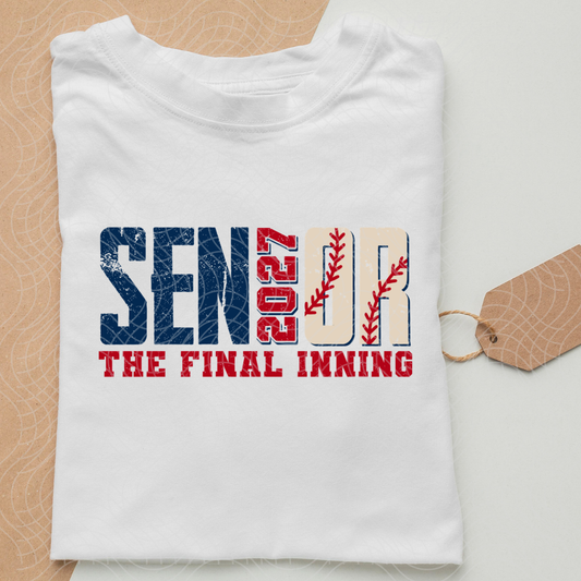 BASEBALL SENIOR 27 - DTF TRANSFER