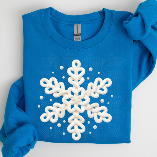 SNOWFLAKE FAUX YARN - DTF TRANSFER