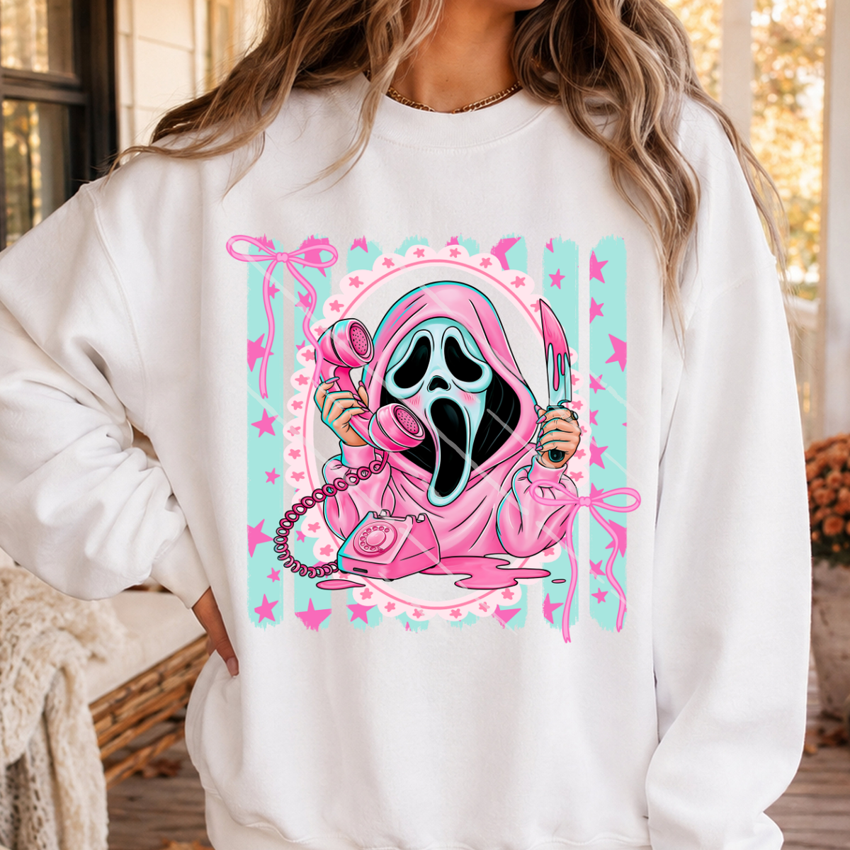 PREPPY BLUE HORROR - DTF TRANSFER