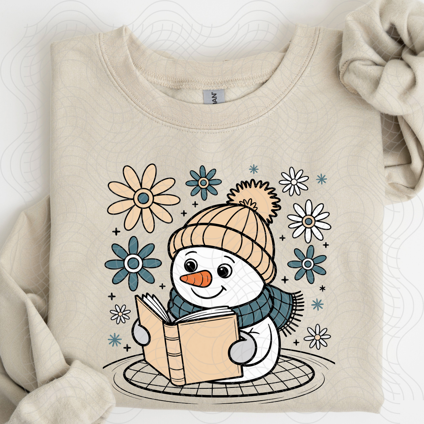 READING SNOWMAN - DTF TRANSFER