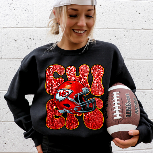 KC FAUX SEQUINS BUBBLE - DTF TRANSFER