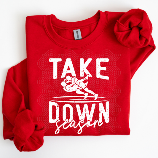 TAKE DOWN SEASON WHITE - DTF TRANSFER