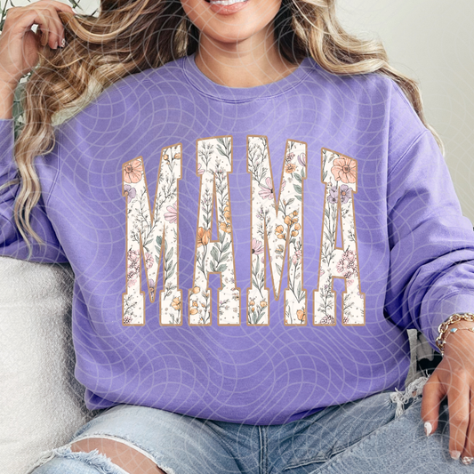 MAMA FLORAL TALL - DTF TRANSFER