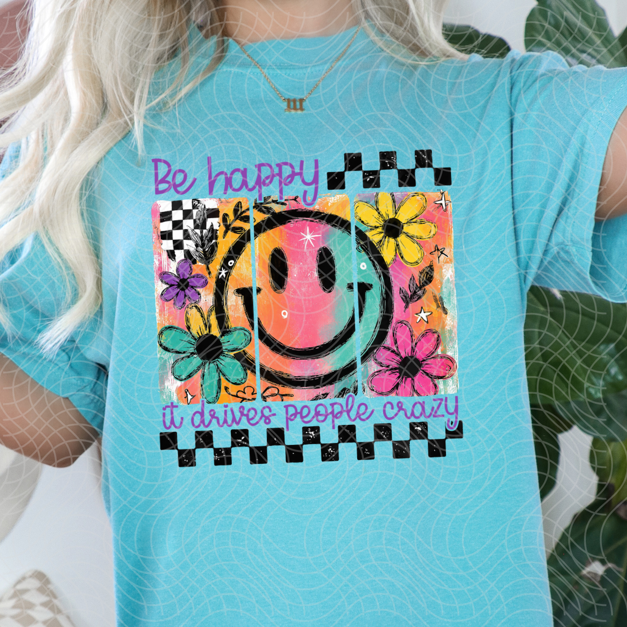 BE HAPPY - DTF TRANSFER