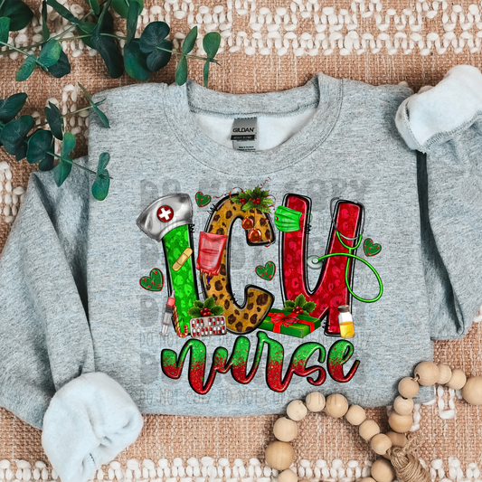 ICU NURSE HOLIDAY - DTF TRANSFER