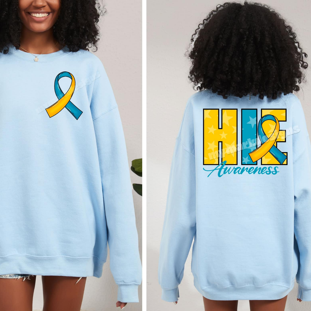 HIE AWARENESS W/ POCKET - DTF TRANSFER
