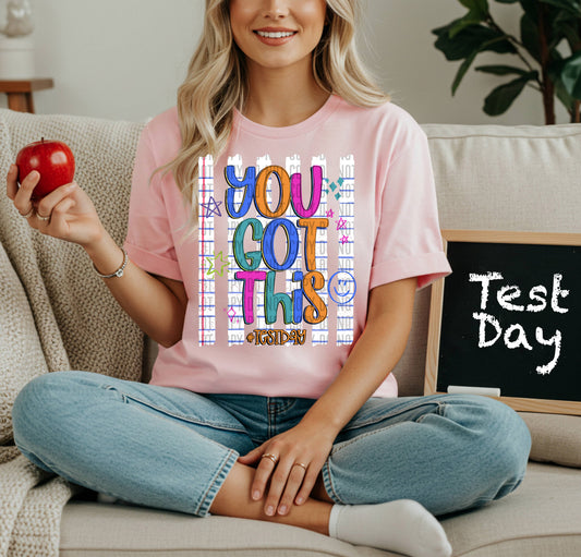YOU GOT THIS TEST DAY, PINK - DTF TRANSFER