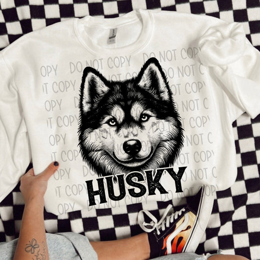 HUSKY DOG - DTF TRANSFER