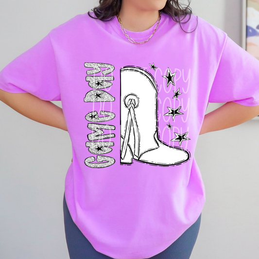 GAME DAY BOOT POLKA DOT - DTF TRANSFER