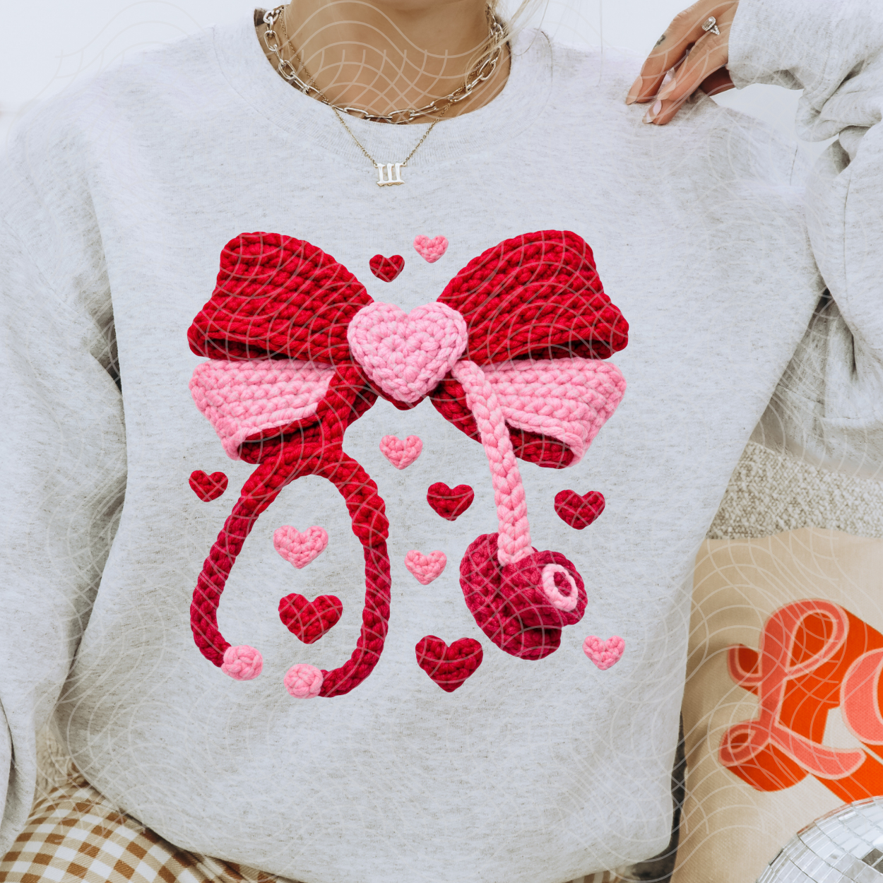 FAUX YARN STETHOSCOPE - DTF TRANSFER