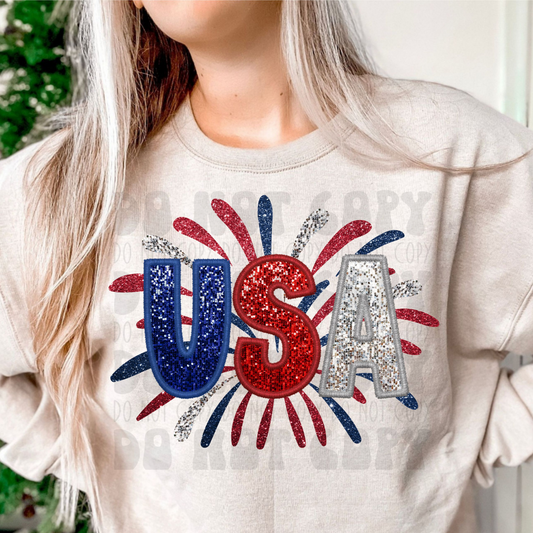 USA FAUX SEQUINS - DTF TRANSFER