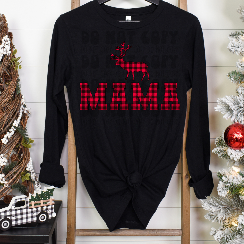 MAMA BUFFALO PLAID - DTF TRANSFER