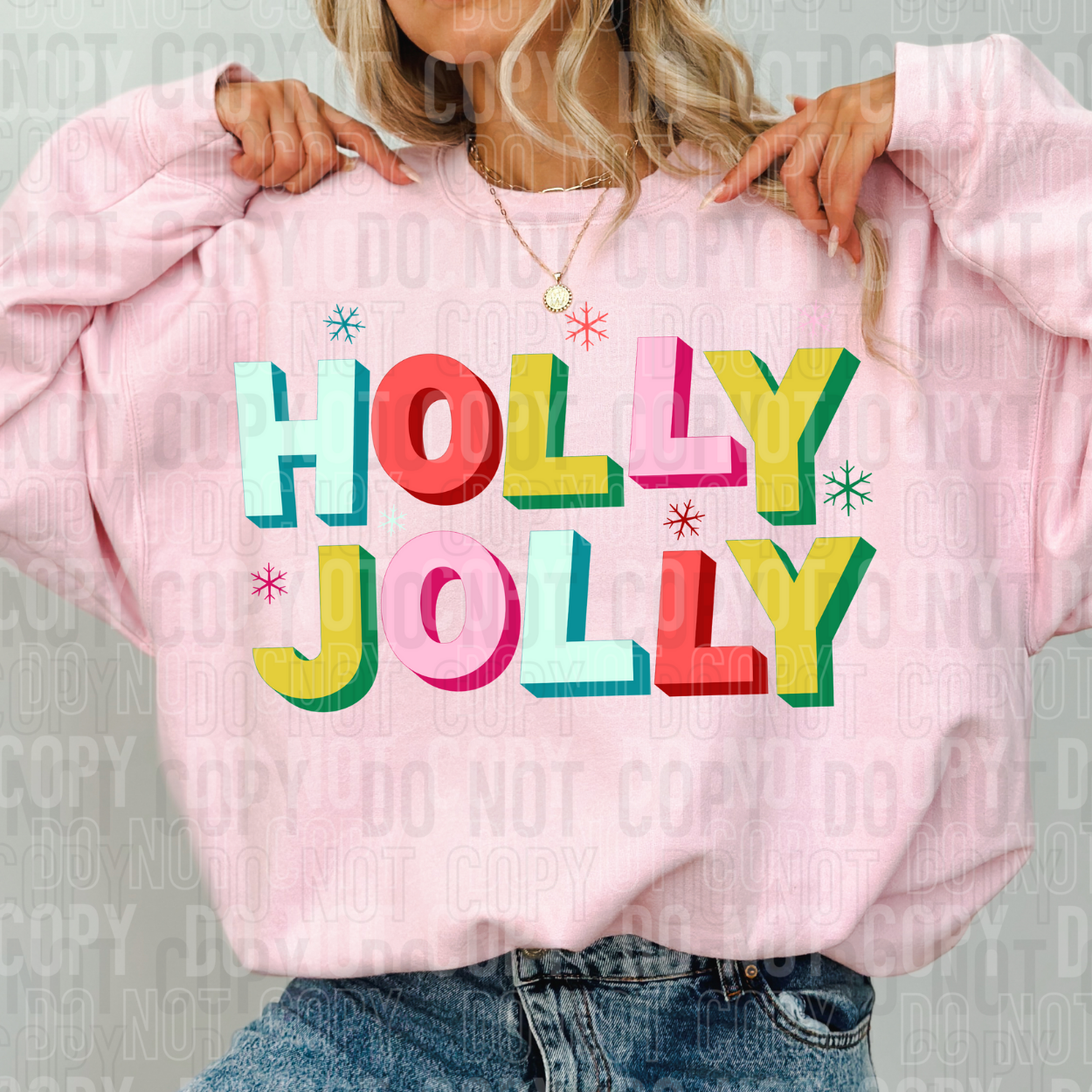 HOLLY JOLLY - DTF TRANSFER