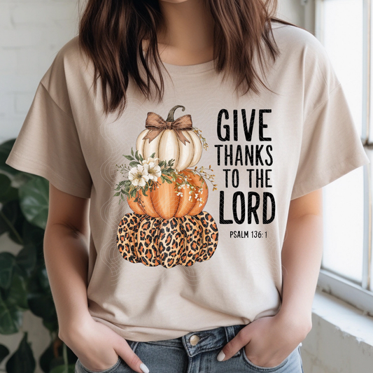 GIVE THANKS - DTF TRANSFER