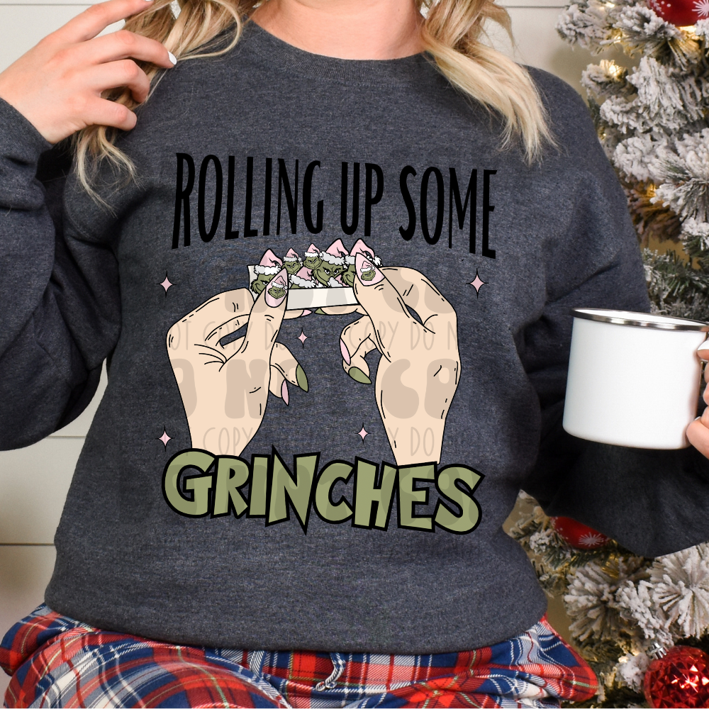 ROLLING UP SOME GRINCHES LIGHT - DTF TRANSFER