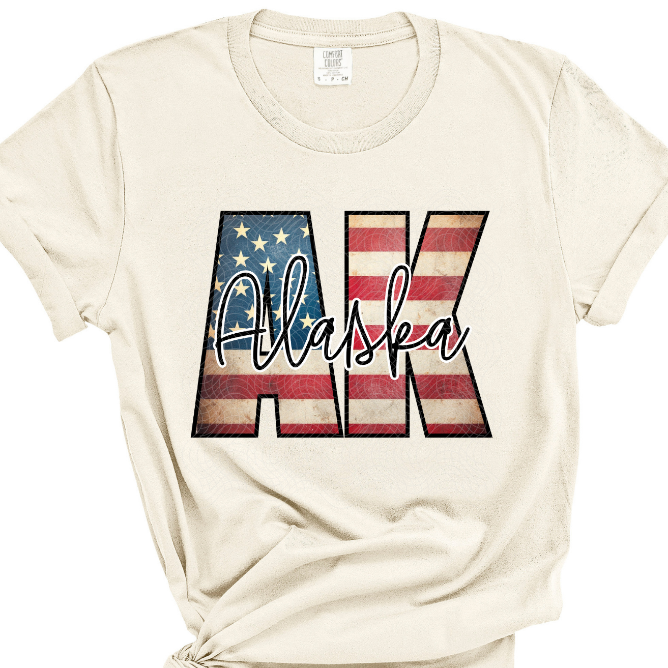 ALASKA FLAG - DTF TRANSFER