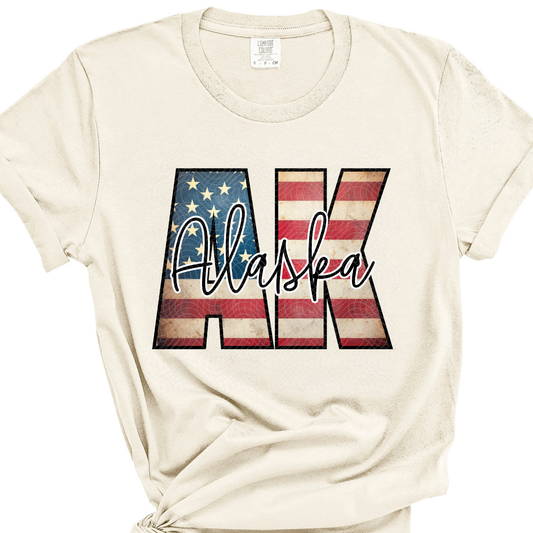 ALASKA FLAG - DTF TRANSFER