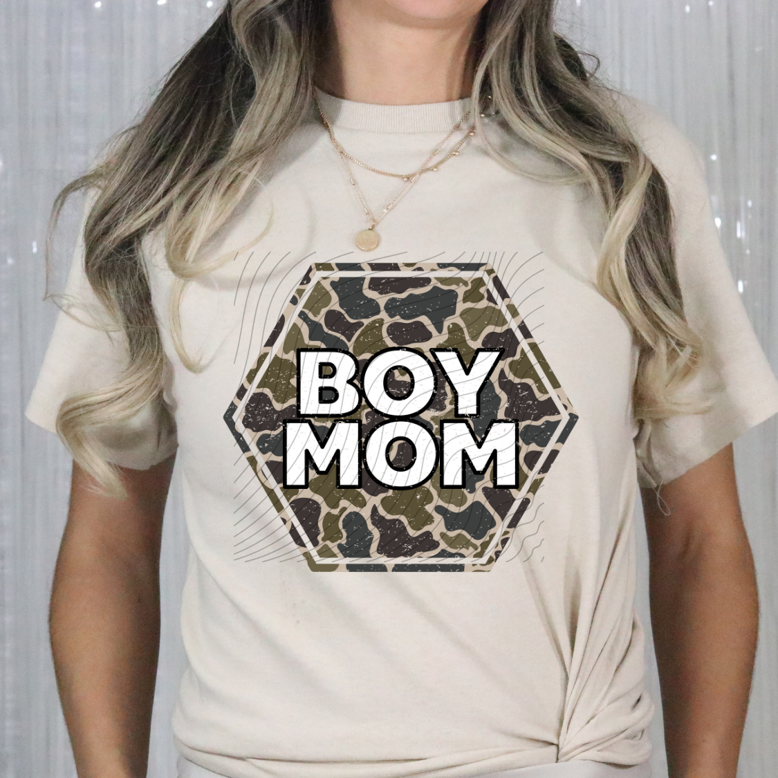 CAMO BOY MOM - DTF TRANSFER