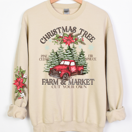 CHRISTMAS TREE FARM W/SLEEVE - DTF TRANSFER