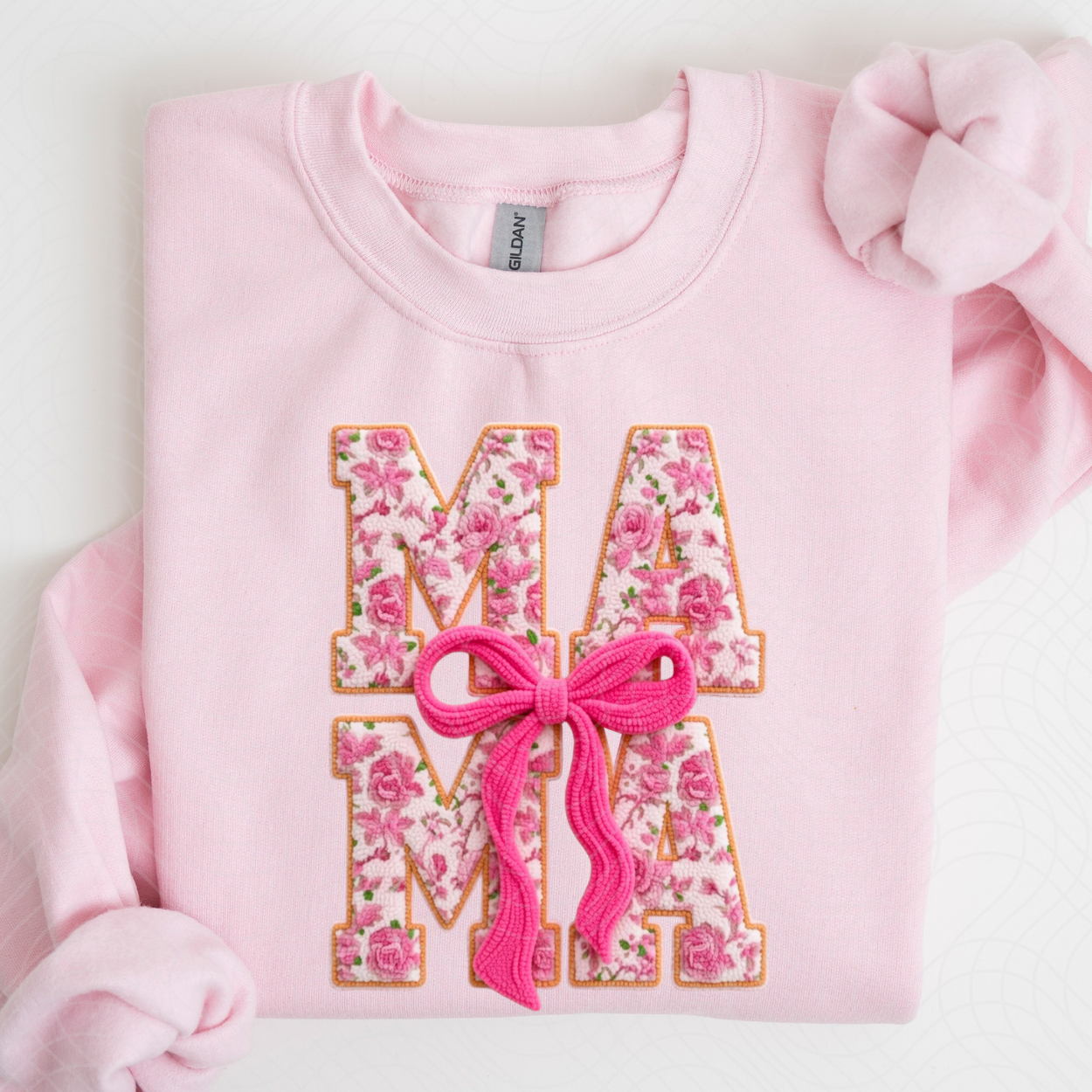 MAMA PINK FLORAL - DTF TRANSFER