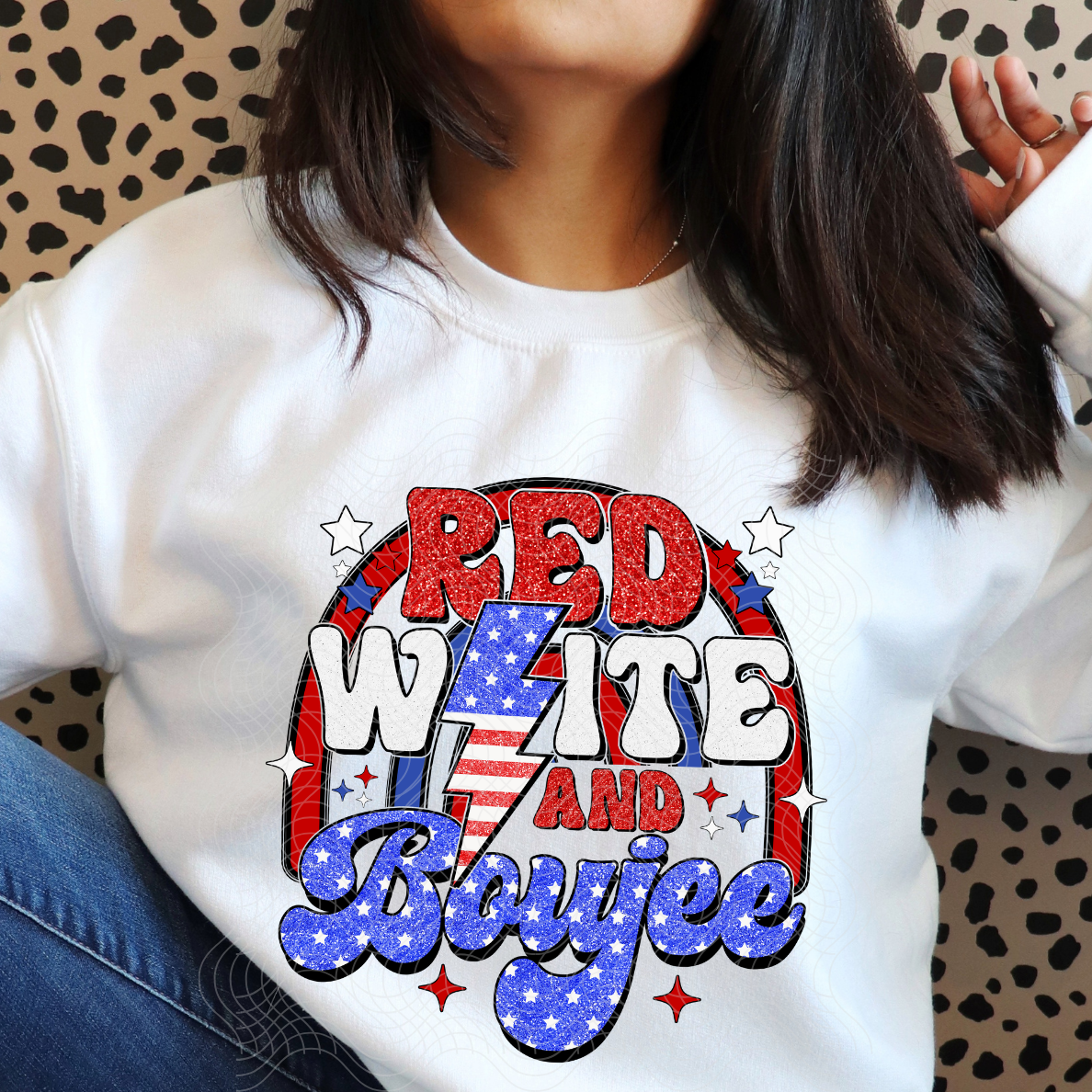 RED WHITE BOUJEE - DTF TRANSFER