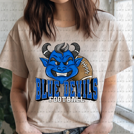 BLUE DEVILS FOOTBALL - DTF TRANSFER