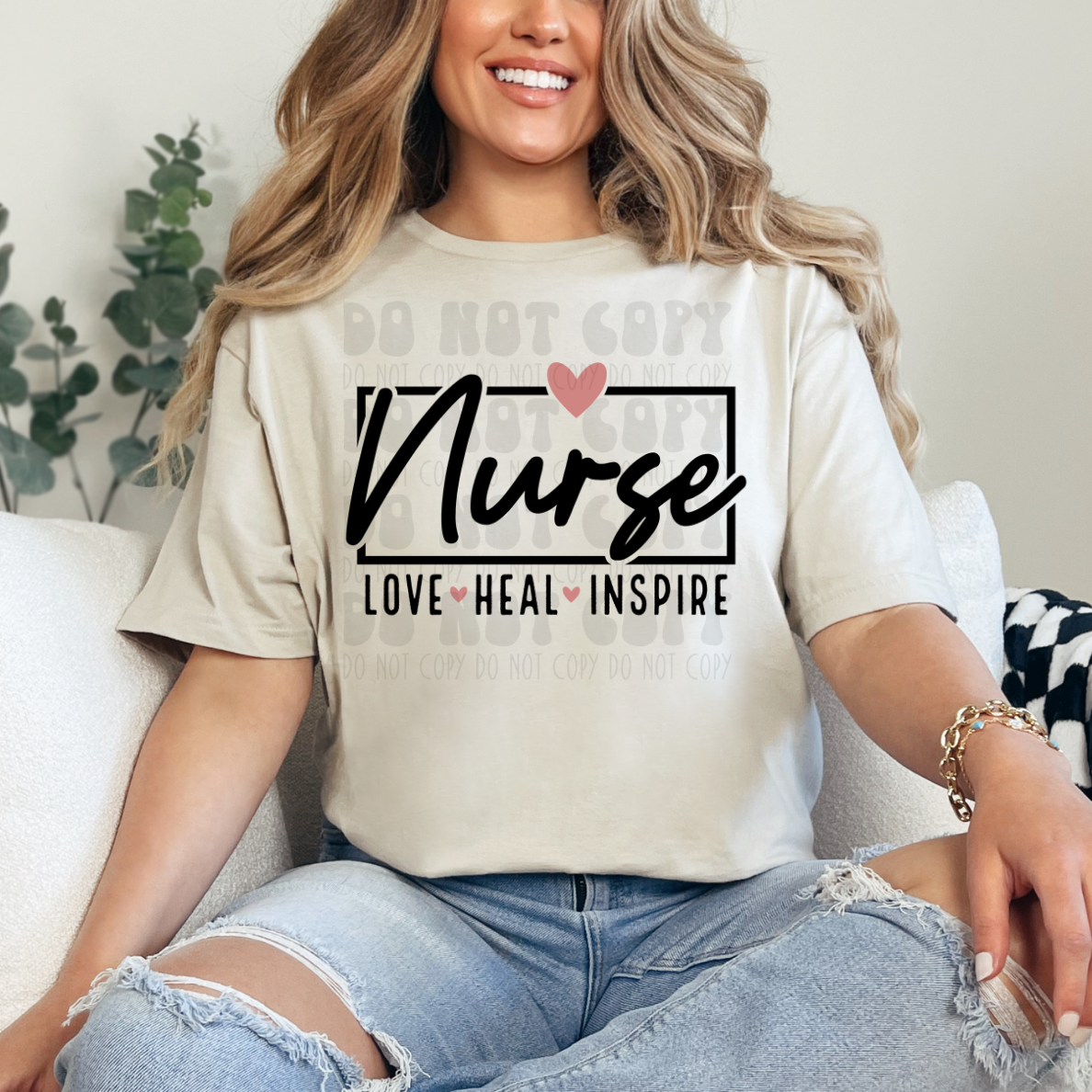 NURSE LOVE HEAL INSPIRE - DTF TRANSFER