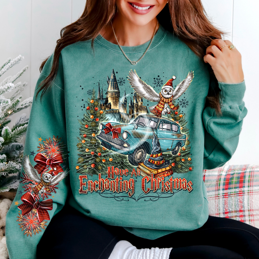 ENCHANTING CHRISTMAS W/ SLEEVE - DTF TRANSFER