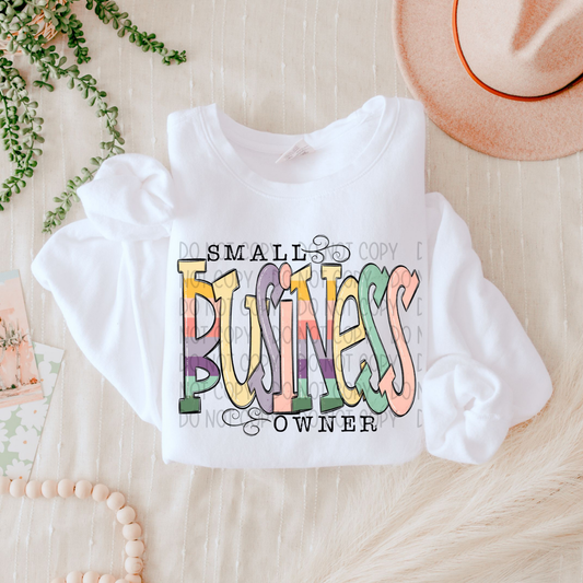SMALL BUSINESS OWNER DOODLE LETTERS - DTF TRANSFER