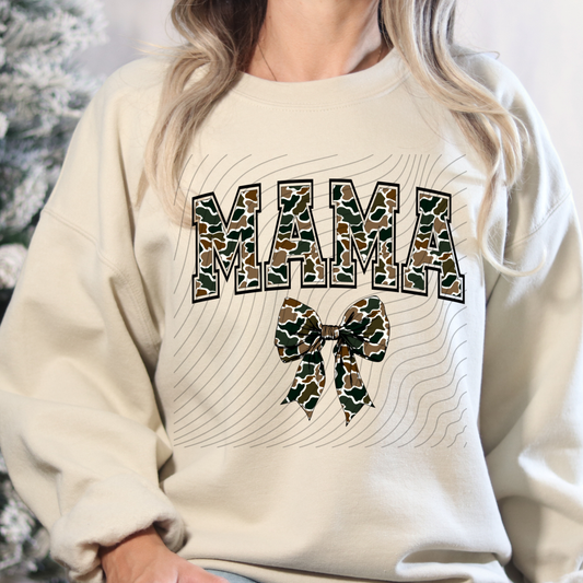 CAMO MAMA BOW - DTF TRANSFER
