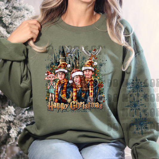 HP HAPPY CHRISTMAS W/ SLEEVE - DTF TRANSFER
