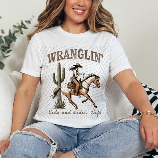 WRANGLIN KIDS AND RIDIN LIFE - DTF TRANSFER