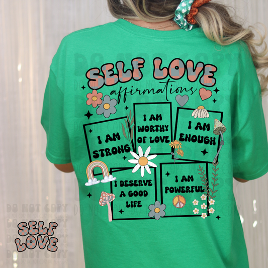 SELF LOVE W/POCKET - DTF TRANSFER