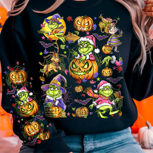 GRI NCHY PUMPKINS W/ SLEEVE - DTF TRANSFER