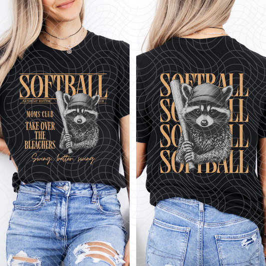 SOFTBALL TAN - FRONT AND BACK - DTF TRANSFER