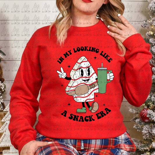 SNACK ERA TREE CAKE GREEN CUP RETRO FONT - DTF TRANSFER