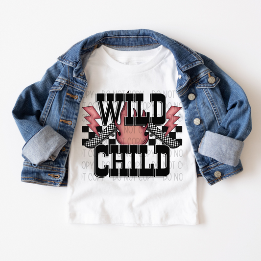 WILD CHILD PINK - DTF TRANSFER
