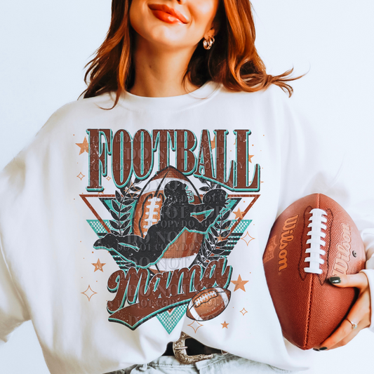 FOOTBALL MAMA VINTAGE - DTF TRANSFER