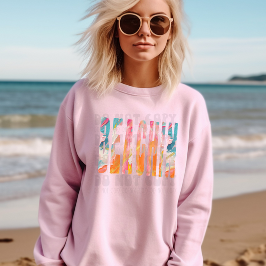 BEACHIN BRUSHSTROKES - DTF TRANSFER