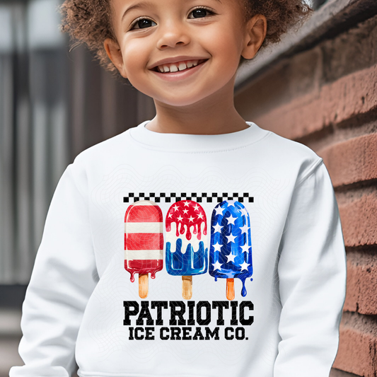 PATRIOTIC ICE CREAM CO - DTF TRANSFER